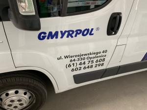 Oklejanie busa reklama folia ploterowa druk wylewana Hörmann Gmyrpol