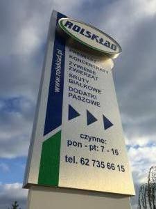 Pylon reklamowy Rolskład Słaborowice