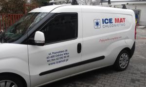Oklejenie busa firmowego folia ploterowa ICE MAT Chłodnictwo